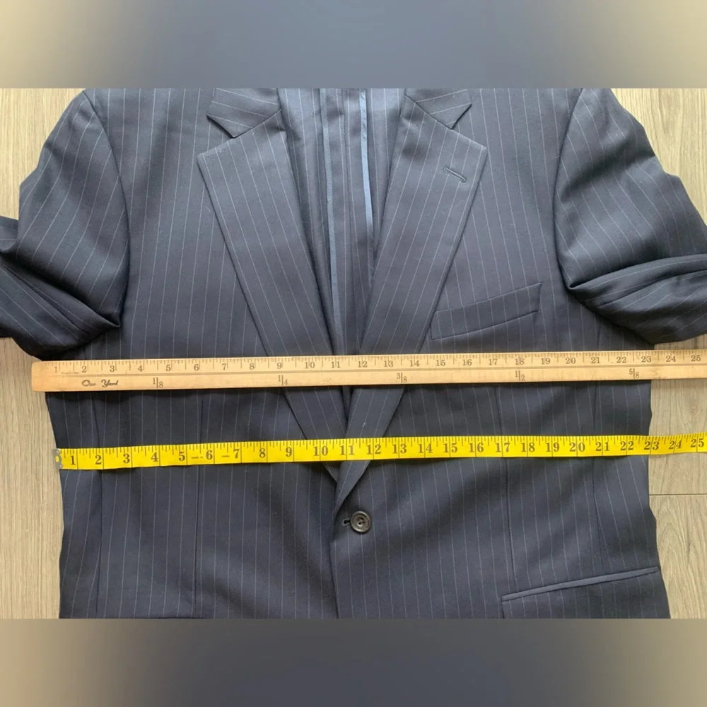 Paul Stuart Stuart IIl Silky Powder‎ Water Resistant Wool Sport Coat Jacket 48L